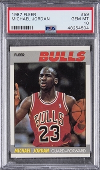 1987 Fleer #59 Michael Jordan – PSA GEM MT 10